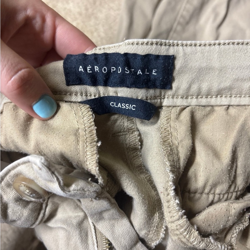 Aeropostale Beige Classic Trousers